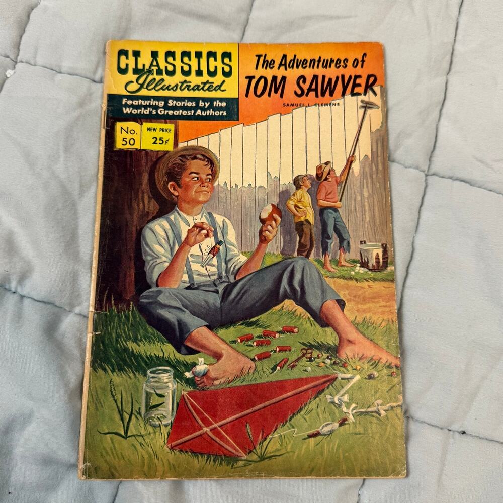 Classics Illustrated Vintage Adventures of Tom Sawyer No. 50 1967